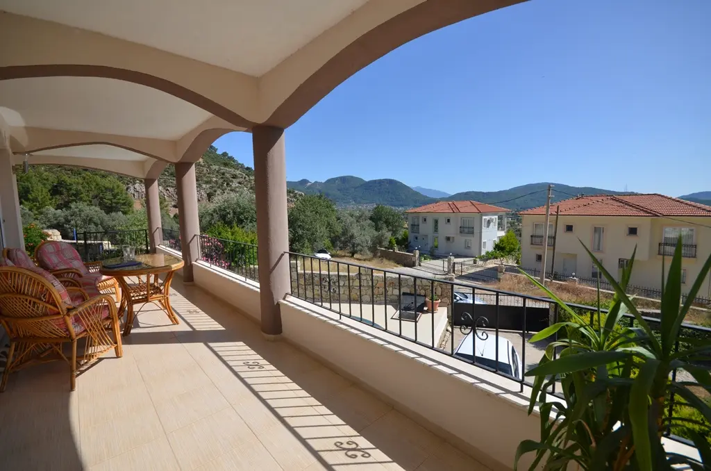 Shaded terrace